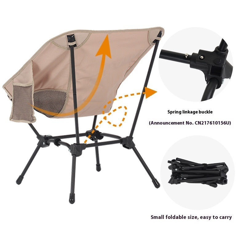 Square Camping Chair Convenient Leisure Folding Chair